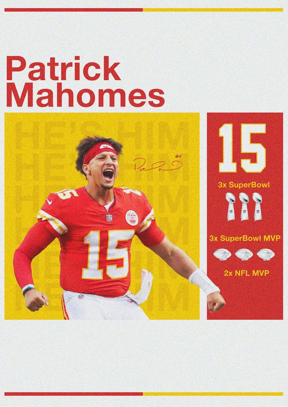 patrick mahomes poster
